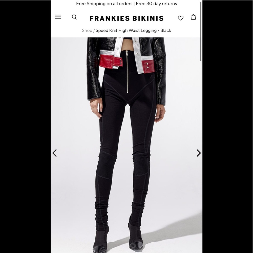 Frankies Bikinis- Speed Knit High Waist Leggings